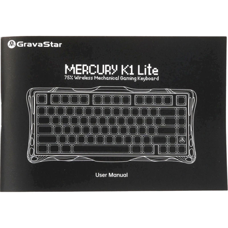 Клавиатура Gravastar Mercury K1 Lite XTAL BLK RU, USB-A, Bluetooth, радиоканал, механические, чёрный, фото 7