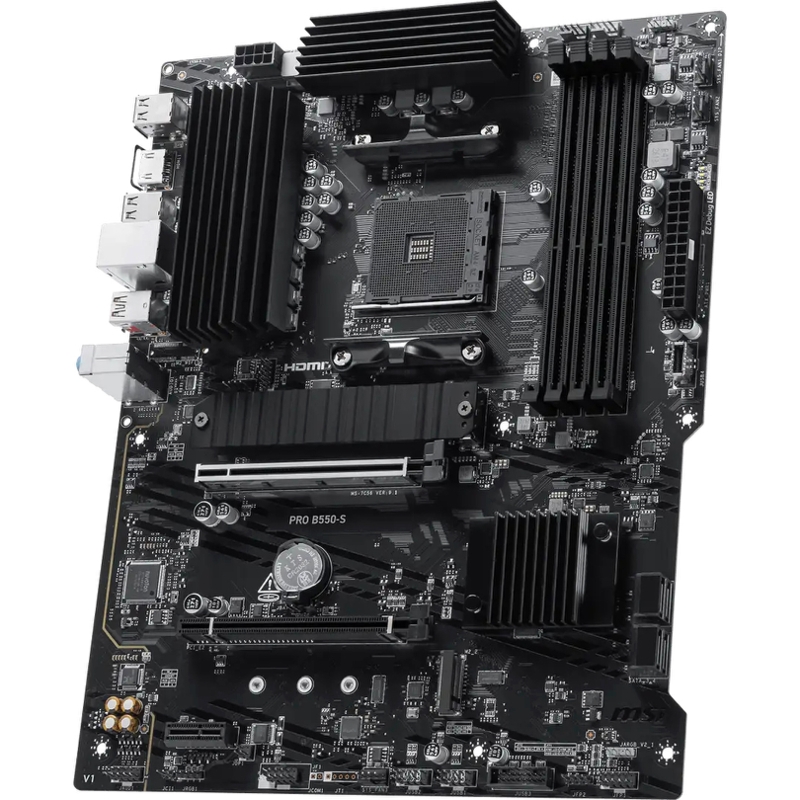 Материнская плата MSI PRO B550-S, AM4, AMD B550, ATX, DDR4, DIMM, фото 2