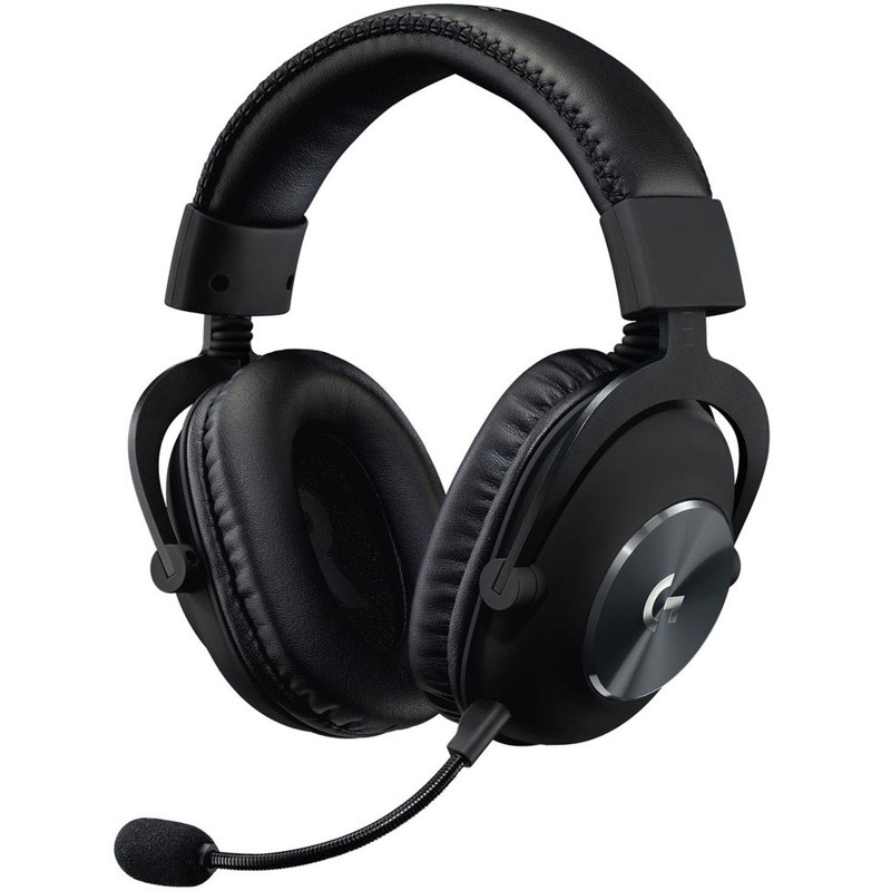 Гарнитура Logitech G PRO X, проводное подключение, Mini-jack, USB Type-C, полноразмерные, чёрный