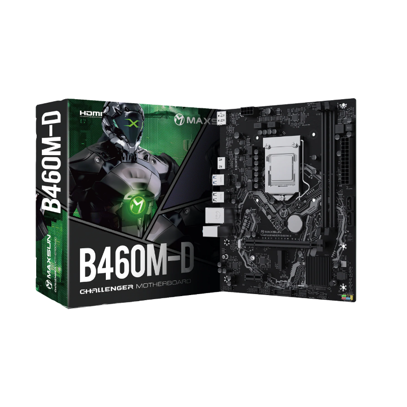 Материнская плата Maxsun MS-Challenger B460M-D, LGA1200, Intel B460, Micro-ATX, DDR4