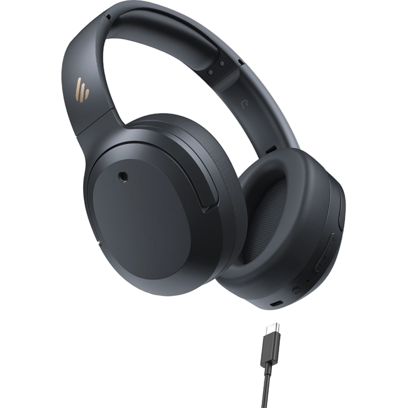 Гарнитура Edifier W820NB Plus 2025, Bluetooth 6.1, USB Type-C, полноразмерные, серый, фото 4