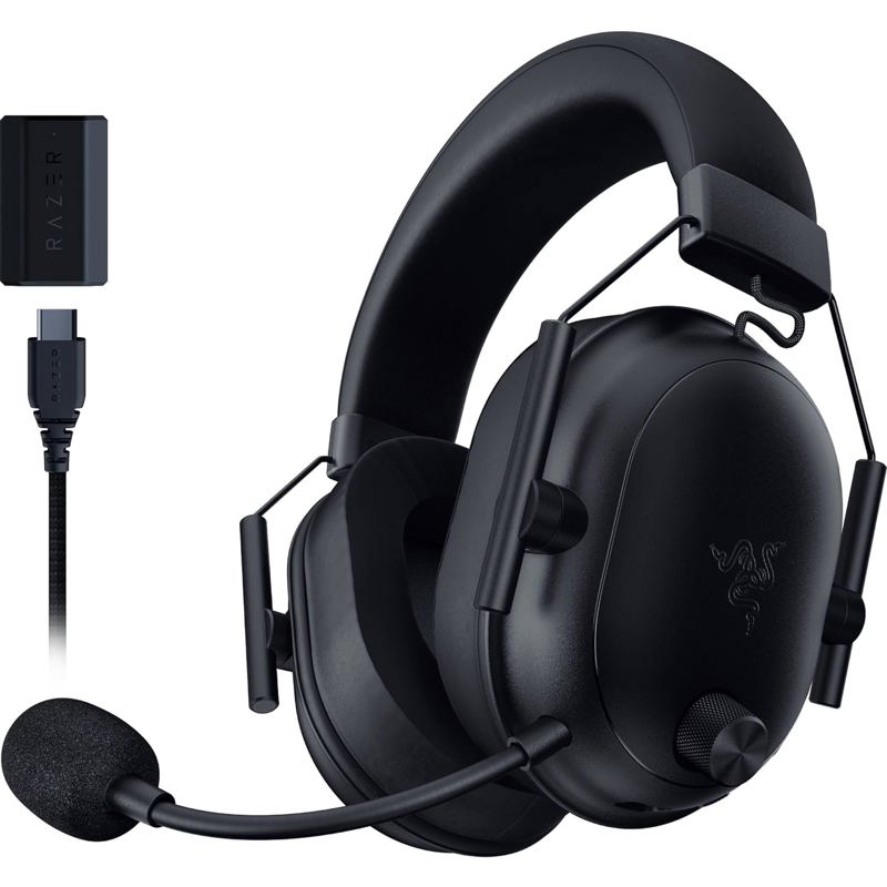 Гарнитура Razer BlackShark V2 HyperSpeed, радиоканал, Bluetooth 5.2, USB Type-A, полноразмерные