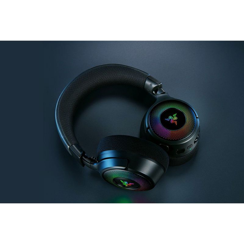 Гарнитура Razer Kraken V4, радиоканал, Bluetooth 5.2, USB Type-A, USB Type-C, чёрный, для геймеров, фото 7