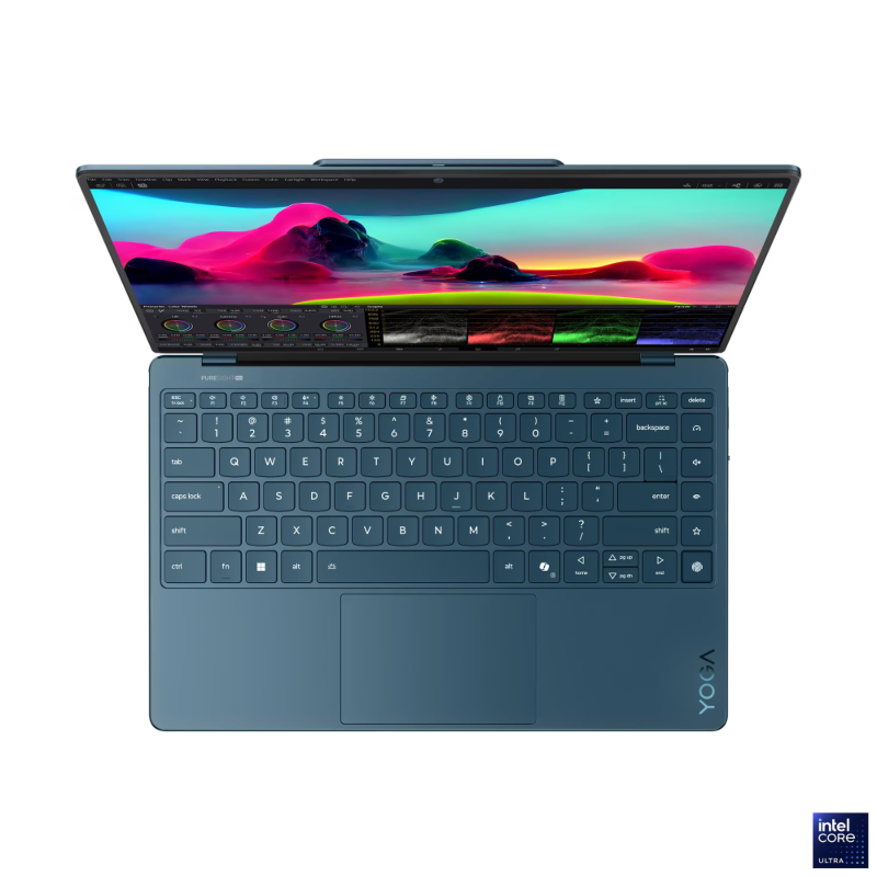 Ноутбук Lenovo Yoga Slim 9 14ILL10 14"(3840x2400 OLED)/Touch/Intel Core Ultra 7 256V(2.2Ghz)/16384Mb/1024PCISSDGb/noDVD/Int:Intel Arc Graphics 140V/Cam/BT/WiFi/75WHr/war 1y/1.23kg/tidal teal/Win11Home + 65W, RU kbd, фото 9