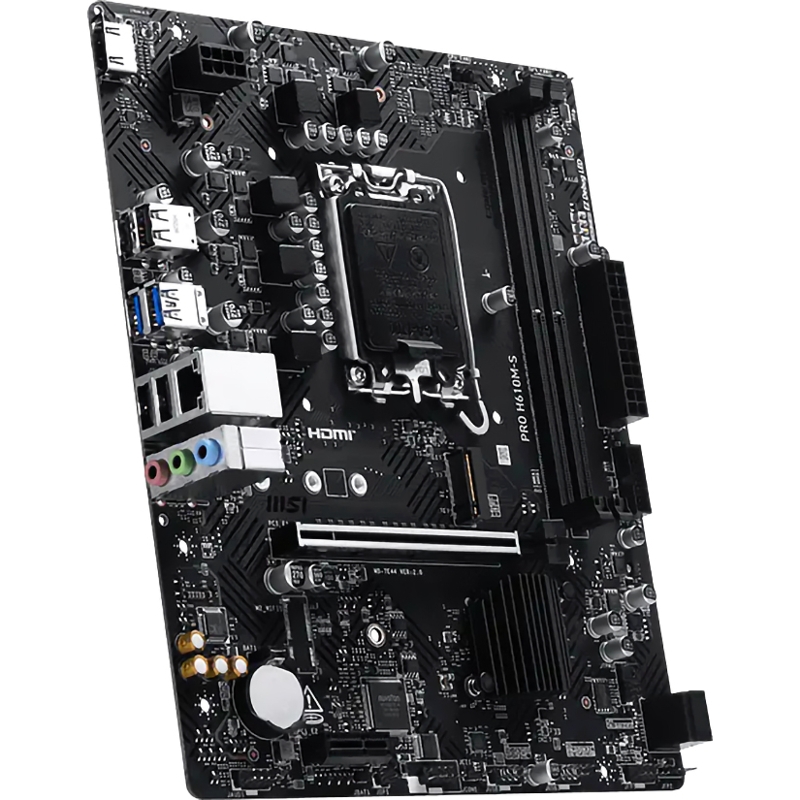 Материнская плата MSI PRO H610M-S, LGA1700, Intel H610, Micro-ATX, DDR5, фото 3