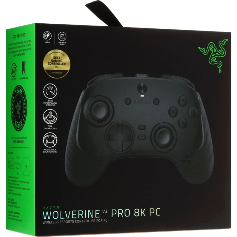 Геймпад Razer Wolverine V3 Pro 8K PC, USB-A, USB-C, радиоканал, для PC, поддержка Xinput, фото 9