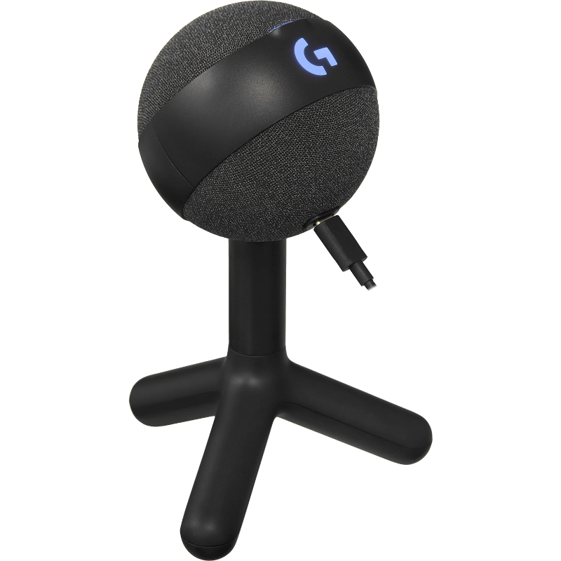 Микрофон Logitech USB Microphone Yeti Orb, проводное подключение, USB Type-A, настольный, Black