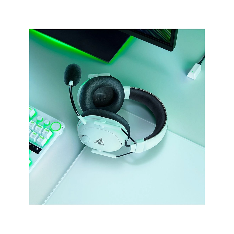 Гарнитура Razer BlackShark V3 Pro, Bluetooth 5.3, Mini-jack, полноразмерные, белый, для геймеров, фото 9
