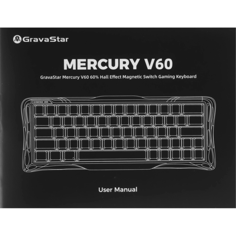 Клавиатура Gravastar Mercury V60 XTAL NBK, белый, фото 7