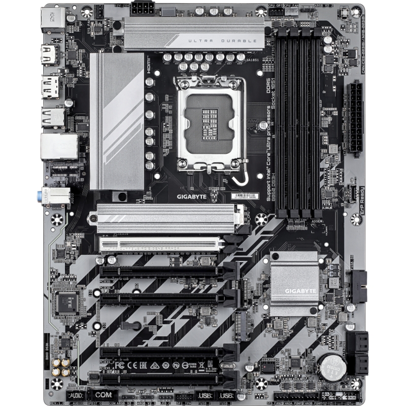 Материнская плата Gigabyte B860 DS3H, LGA1851, Intel B860, ATX, DDR5