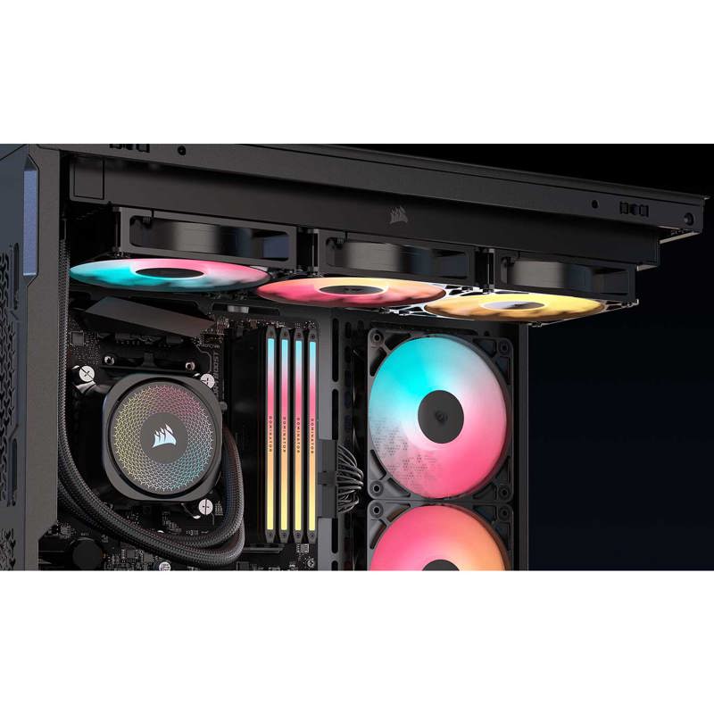 Корпус для ПК Corsair 3500X RS-R ARGB, Midi Tower, чёрный, под ATX, E-ATX, mATX, Mini-ITX, фото 6