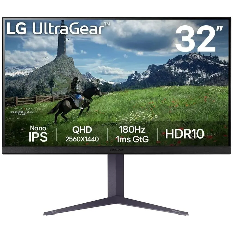 Монитор LG 32GS85Q-B, 32 дюйма, 2560x1440, 180 Гц, Nano IPS