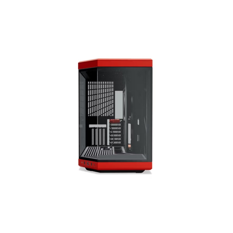 Корпус для ПК Hyte Y70, Midi Tower, красный, чёрный, под ATX, E-ATX, mATX, Mini-ITX, фото 2