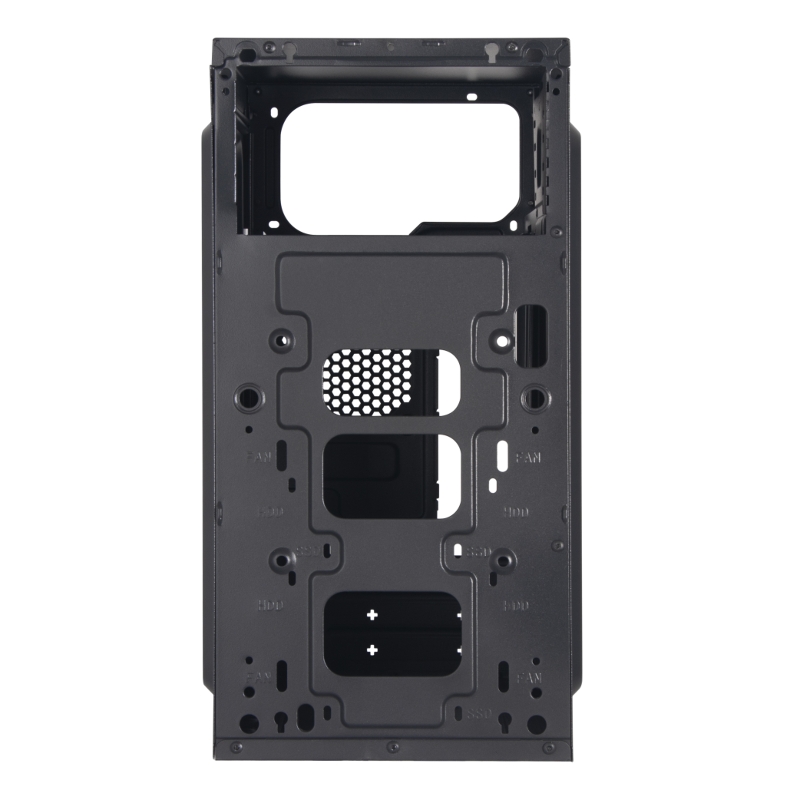 Корпус для ПК Foxline Forza mATX, Mini Tower, чёрный, под mATX, mITX, материал сталь, фото 5