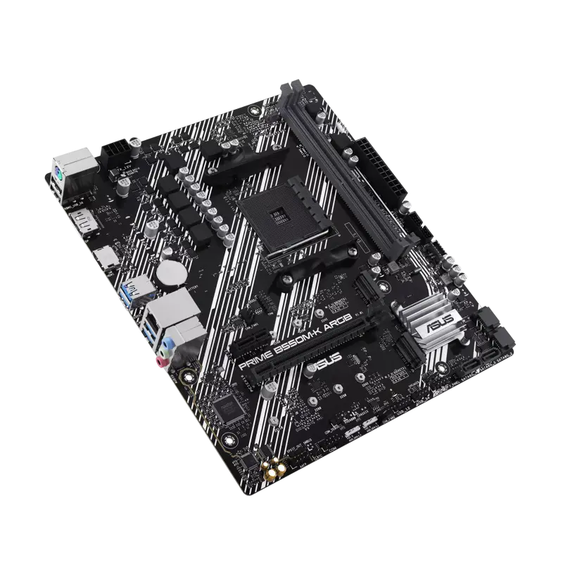 Материнская плата ASUS PRIME B550M-K ARGB, AM4, AMD B550, Micro-ATX, DDR4, фото 2