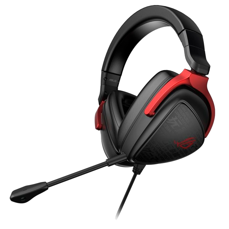Гарнитура ASUS ROG DELTA S COR, проводное подключение, Mini-jack, накладные полноразмерные, чёрный