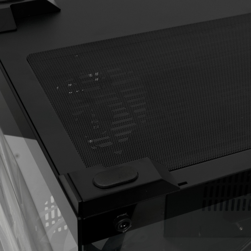 Корпус для ПК Hspd F330, Mini Tower, чёрный, под mATX, Mini-ITX, материал закалённое стекло, сталь, фото 8