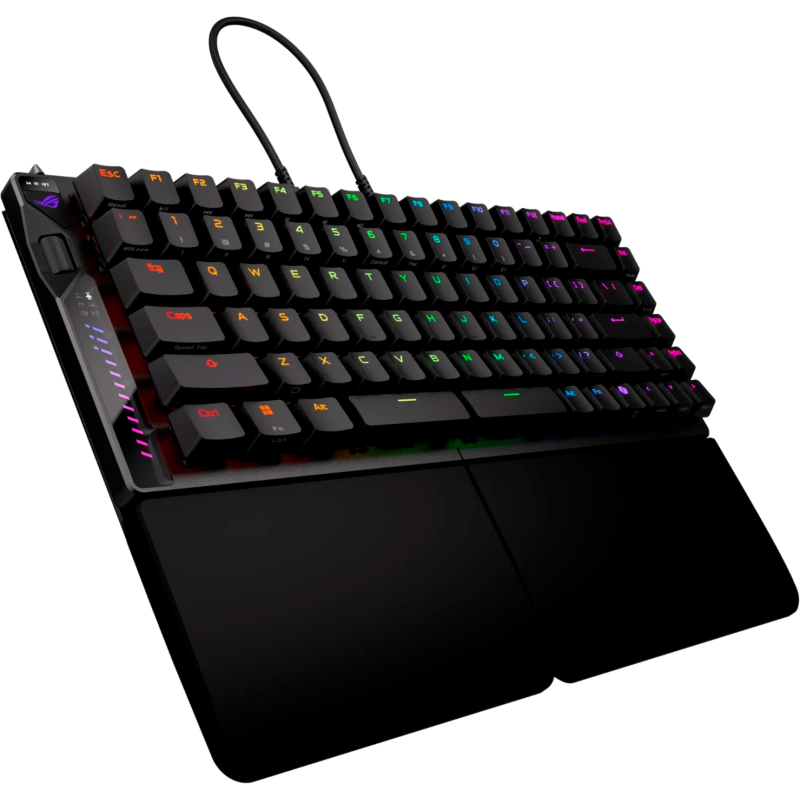 Клавиатура ASUS M703 ROG FALCATA, USB-A, Bluetooth, радиоканал, чёрный, раскладка RU/US, подсветка, фото 3