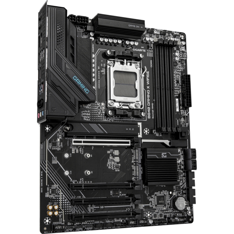 Материнская плата Gigabyte B840 X WF6E, AM5, AMD B840, ATX, DDR5, фото 2