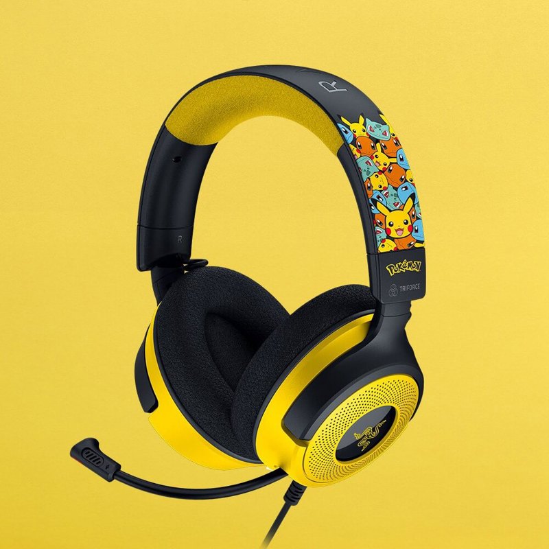 Гарнитура Razer Kraken V4 X - Pokemon Kanto Starters, проводное подключение, Mini-jack, фото 7