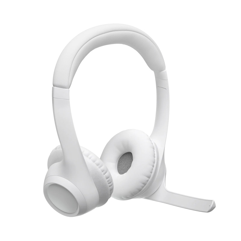 Гарнитура Logitech Zone 300, Bluetooth 5.3, накладные, белый, микрофон поворотный, для офиса, фото 15