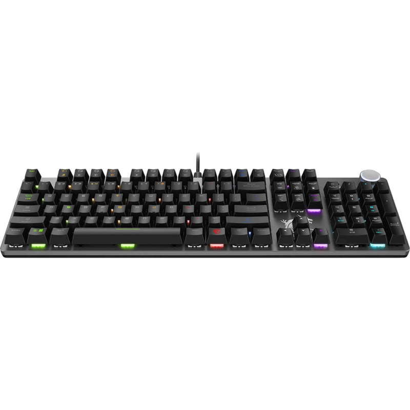 Клавиатура MSI FORGE GK320 RED RU, проводное подключение, USB-A, механические, чёрный, подсветка, фото 12