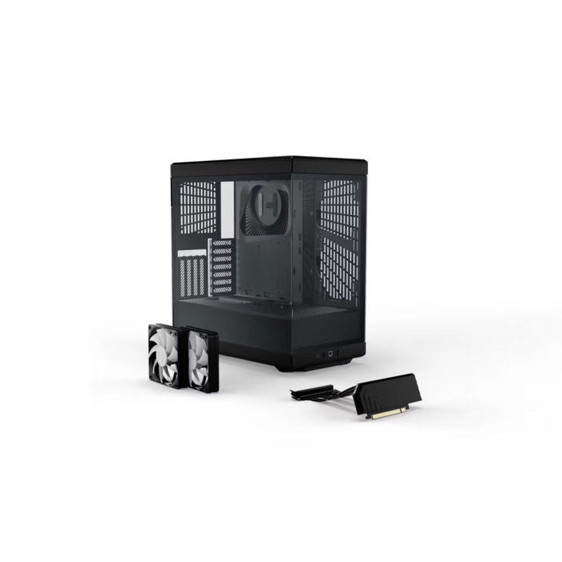Корпус для ПК Hyte Y40, Midi Tower, чёрный, под ATX, mATX, Mini-ITX, материал закалённое стекло, сталь, фото 6