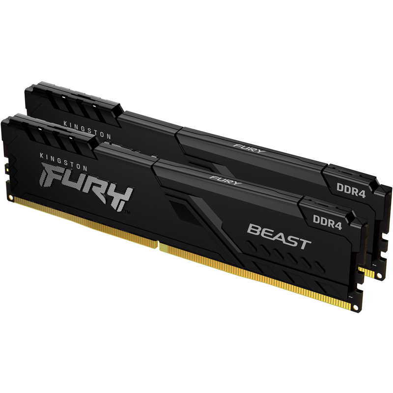 Оперативная память Kingston KF432C16BBK2/32, 32 ГБ (2x16 ГБ), DDR4, 3200 МГц, DIMM, PC4-25600, CL16, фото 2