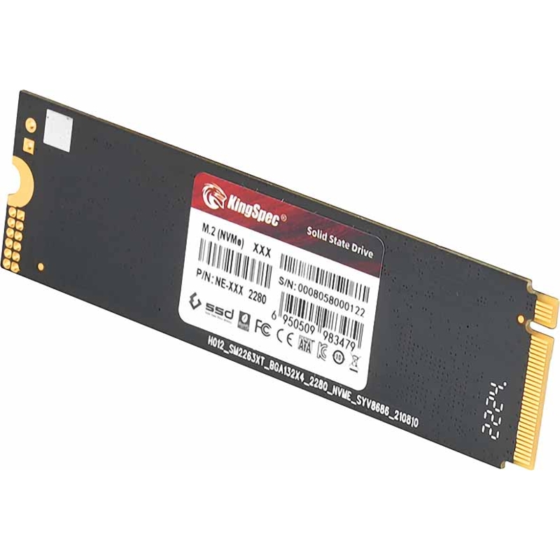 Твердотельный накопитель Kingspec SSD NE-2TB 2280, 2 ТБ, 3D NAND, чтение 3000 МБ/с, 1000 ТБ, фото 6