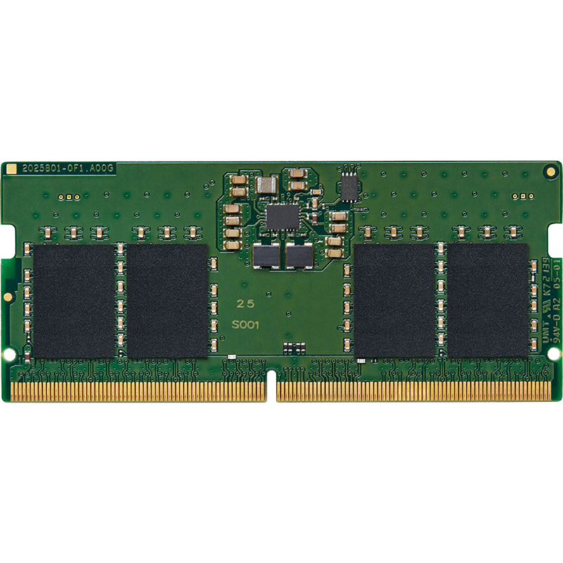 Оперативная память Kingston KVR56S46BS6-8, 8 ГБ, DDR5, 5600 МГц, SO-DIMM, CL46