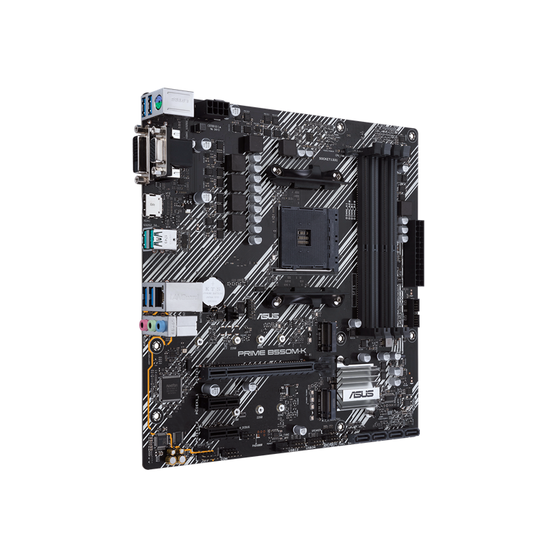 Материнская плата ASUS PRIME B550M-K, AM4, AMD B550, Micro-ATX, DDR4, фото 3