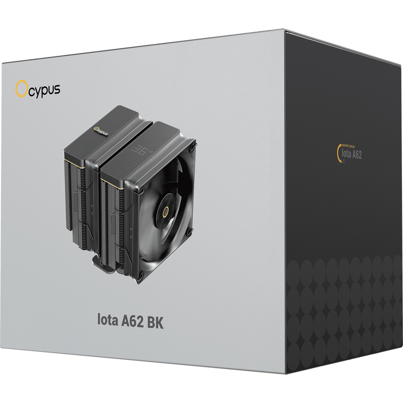 Кулер для процессора Ocypus Iota A62 BK, AM5, до 260 Вт, вентилятор 120 мм, шум 29 дБА, фото 8