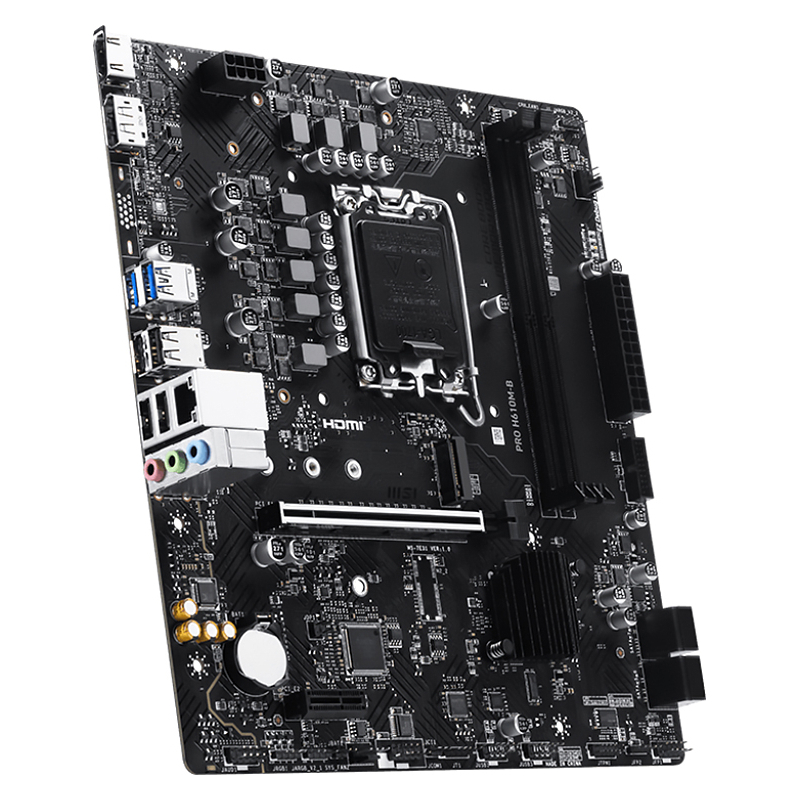 Материнская плата MSI PRO H610M-B, LGA1700, Intel H610, mATX, DDR5, фото 4