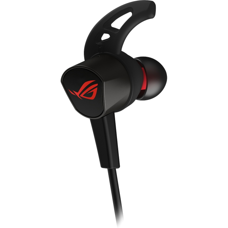 Гарнитура ASUS ROG CETRA II CORE, проводное подключение, Jack, внутриканальные, чёрный, для геймеров, фото 3