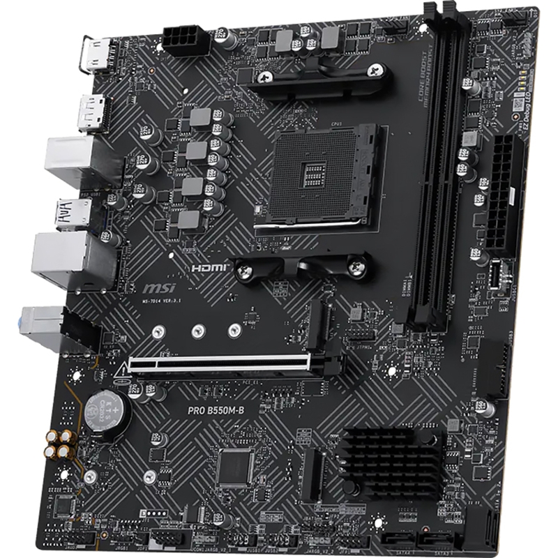 Материнская плата MSI PRO B550M-B, AM4, AMD B550, Micro-ATX, DDR4, фото 7