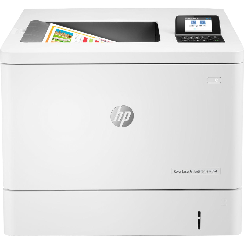 Принтер лазерный HP Color LaserJet Enterprise M554dn, A4, 33 стр./мин, двусторонняя печать, USB, Ethernet