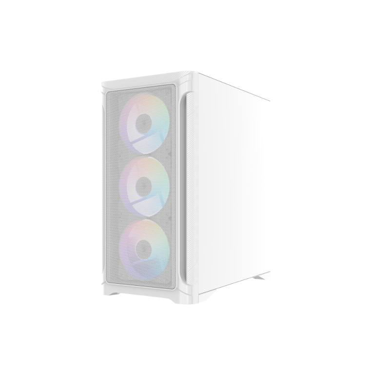 Корпус для ПК Sama S31, mATX, белый, подсветка ARGB, фото 4
