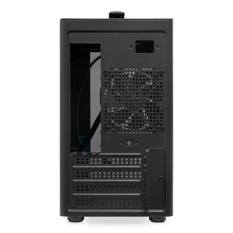 Корпус для ПК Hspd M210, Midi Tower, чёрный, под mATX, Mini-ITX, материал пластик, сталь, фото 3