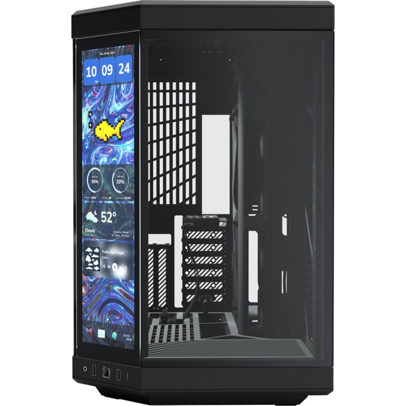 Корпус для ПК Hyte Y70 Touch Infinite, Midi Tower, чёрный, под ATX, E-ATX, mATX, mITX, фото 4
