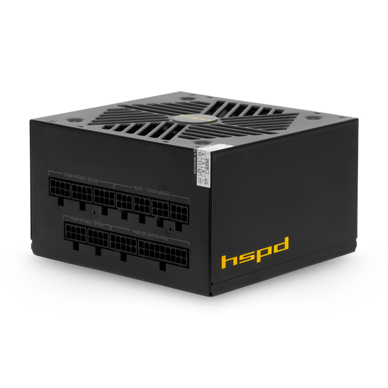 Блок питания Hspd HSK-1000GF-BK, 1000 Вт, 80 PLUS Gold, ATX, активный PFC, вентилятор 120x120 мм, фото 2