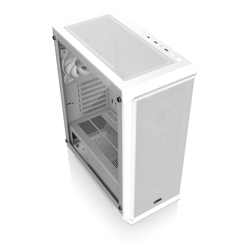 Корпус для ПК Raijintek ARCADIA 41-MS4, Midi Tower, белый, под ATX, mATX, mITX, подсветка ARGB, фото 2