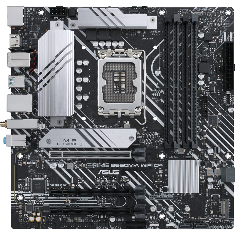 Материнская плата ASUS PRIME B660M-A WIFI D4, LGA1700, Intel B660, Micro-ATX, DDR4, фото 2