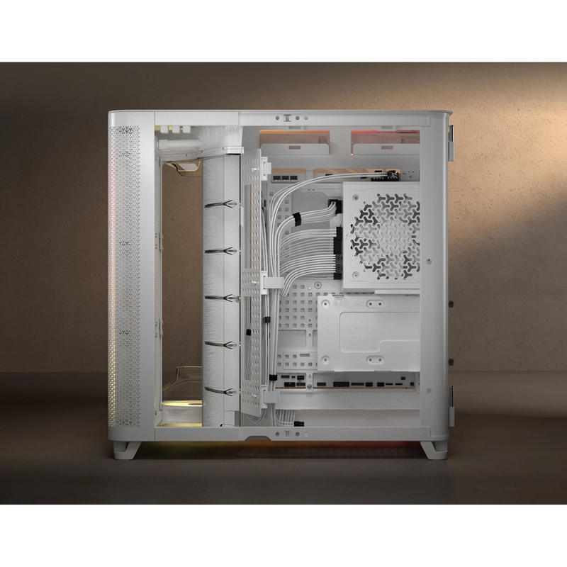 Корпус для ПК Corsair AIR 5400 RS-R ARGB, Midi Tower, белый, под ATX, E-ATX, mATX, Mini-ITX, фото 4