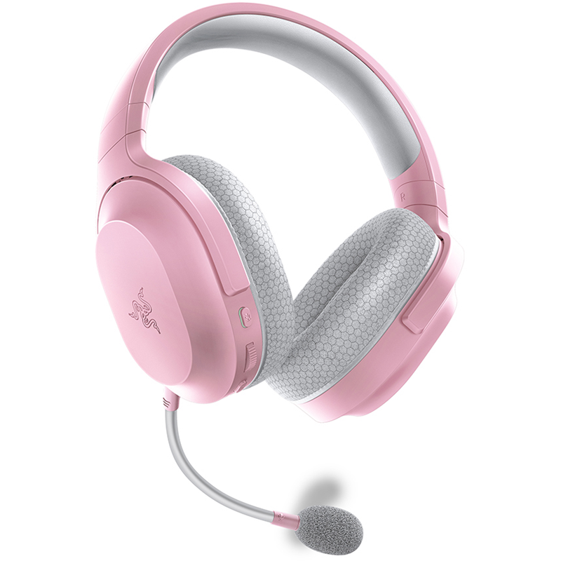 Гарнитура Razer Barracuda X 2022 Quartz Pink, радиоканал, Mini-jack, полноразмерные, розовый, фото 4
