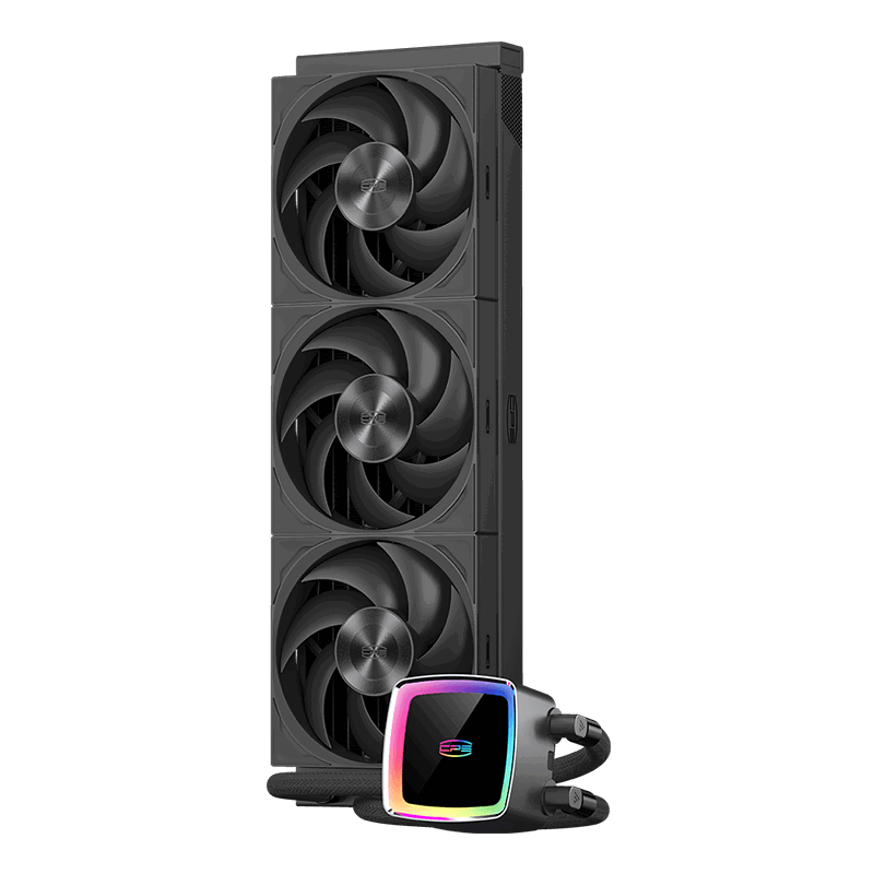 Система жидкостного охлаждения PcCooler DE360 MAX BK, вентилятор 120 мм, шум 34.3 дБА, AM5