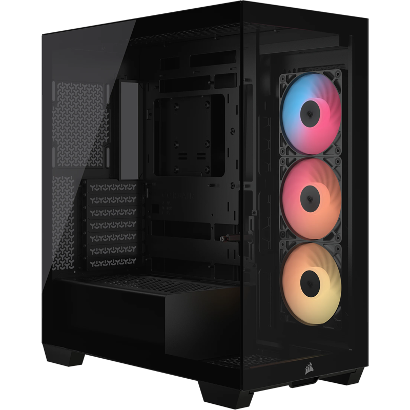 Корпус для ПК Corsair 3500X RS-R ARGB, Midi Tower, чёрный, под ATX, E-ATX, mATX, Mini-ITX