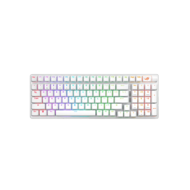 Клавиатура ASUS X901 SCOPE II 96 WL, USB-A, USB-C, Bluetooth и др., белый, подсветка, фото 2