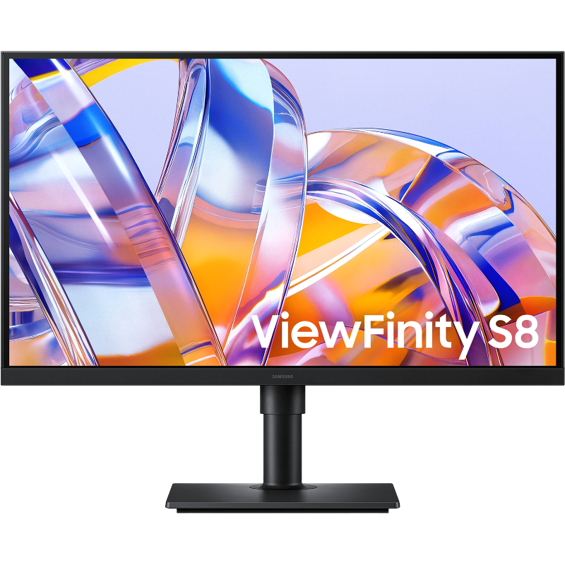 Монитор Samsung ViewFinity S8 S27H804UAI, 27 дюймов, 3840x2160, 60 Гц, IPS, 350 кд/м², чёрный