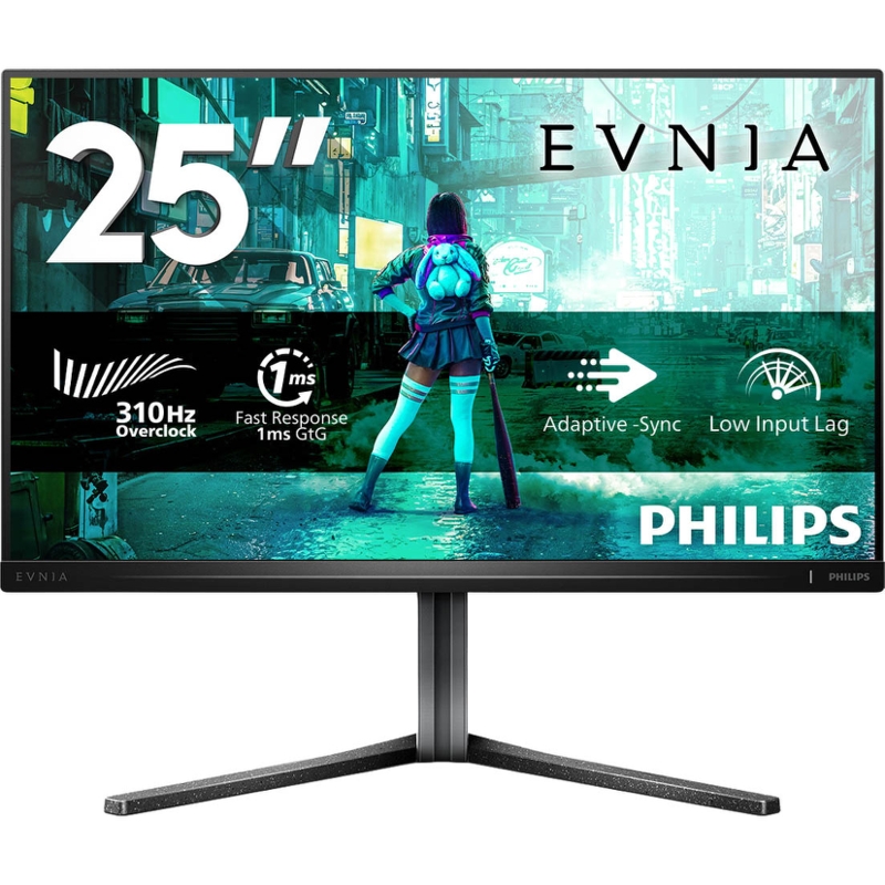 Монитор Philips 25M2N3200U, 24.5 дюйма, 1920x1200, 300 Гц, IPS, чёрный, формат 16:10, фото 2