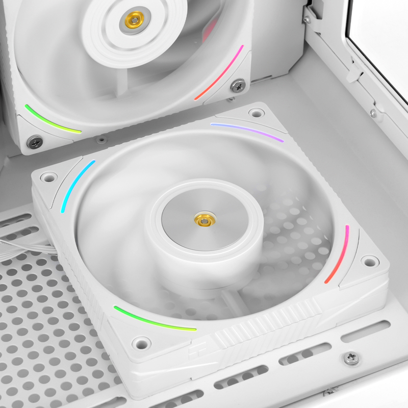 Корпусной вентилятор Thermalright Cooler Reverse TL-K12RW, вентилятор 120 мм, 2150 об/мин, белый, шум 27 дБА, фото 8